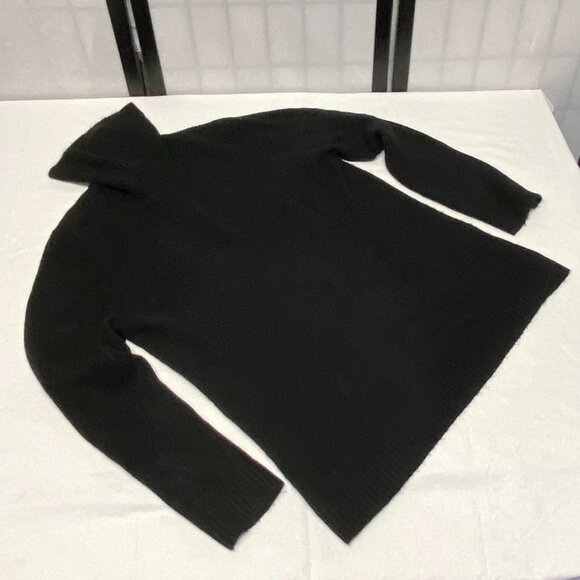 Calvin Klein Turtleneck Fuzzy Soft Knit Pull Over Sweater Black L Long Sleeve - Picture 8 of 13